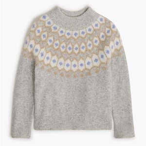 Crewcuts Gray and Blue Patterned Sweater